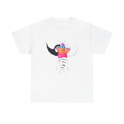 Gay Ice Cream Unisex Heavy Cotton Tee