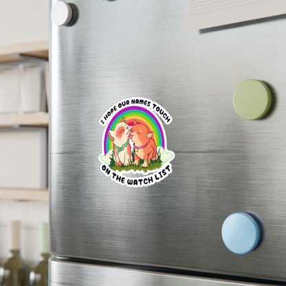 Watchlist Cats Kiss-Cut Vinyl Decal