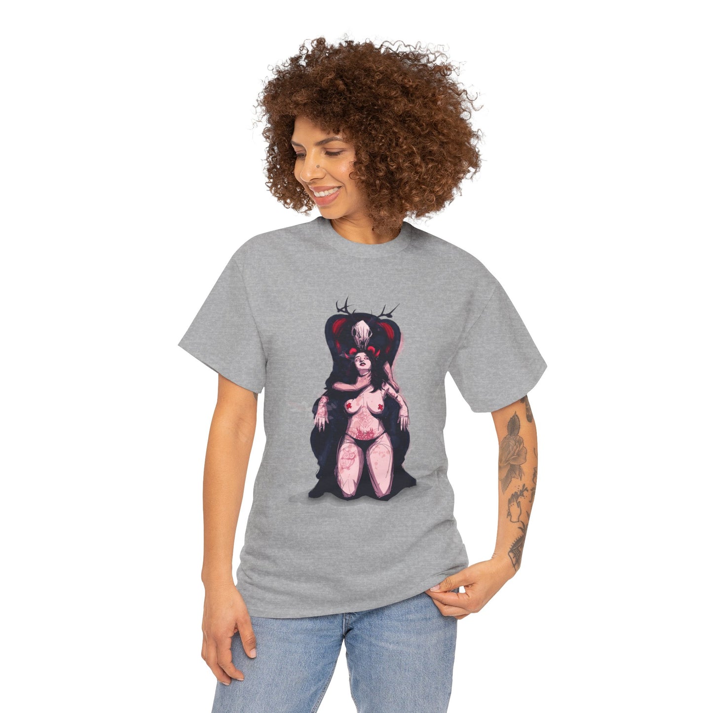 Deer Daddy Series 7: Daddy v Demoni  Unisex Heavy Cotton Tee
