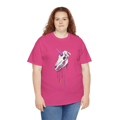Unicorn Skull Unisex Heavy Cotton Tee