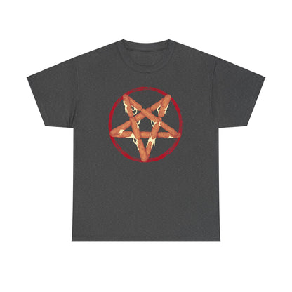 Mozzarella Stick Pentagram Unisex Heavy Cotton Tee