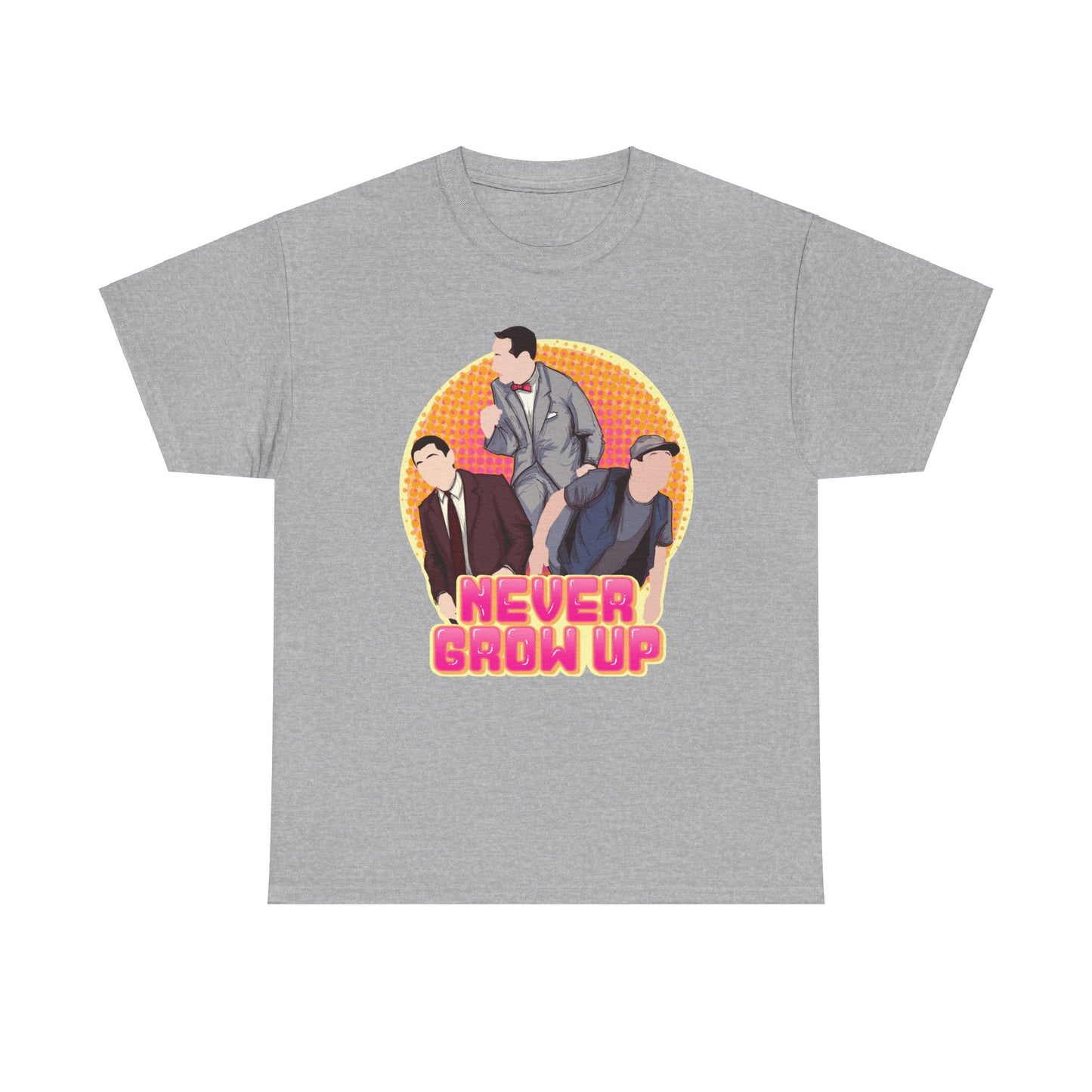 Never Grow Up Unisex Heavy Cotton Tee