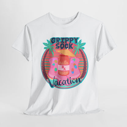 Grippy Sock Vacation Unisex Heavy Cotton Tee