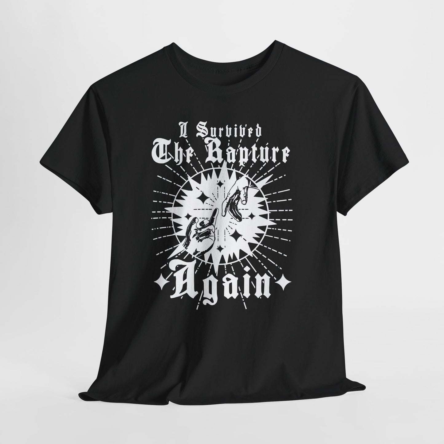 Rapture Survivor (Front & Back Print) Unisex Heavy Cotton Tee