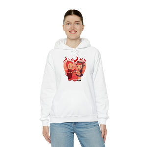 Love Is Hell Unisex Heavy Blend Hooded Sweatshirt