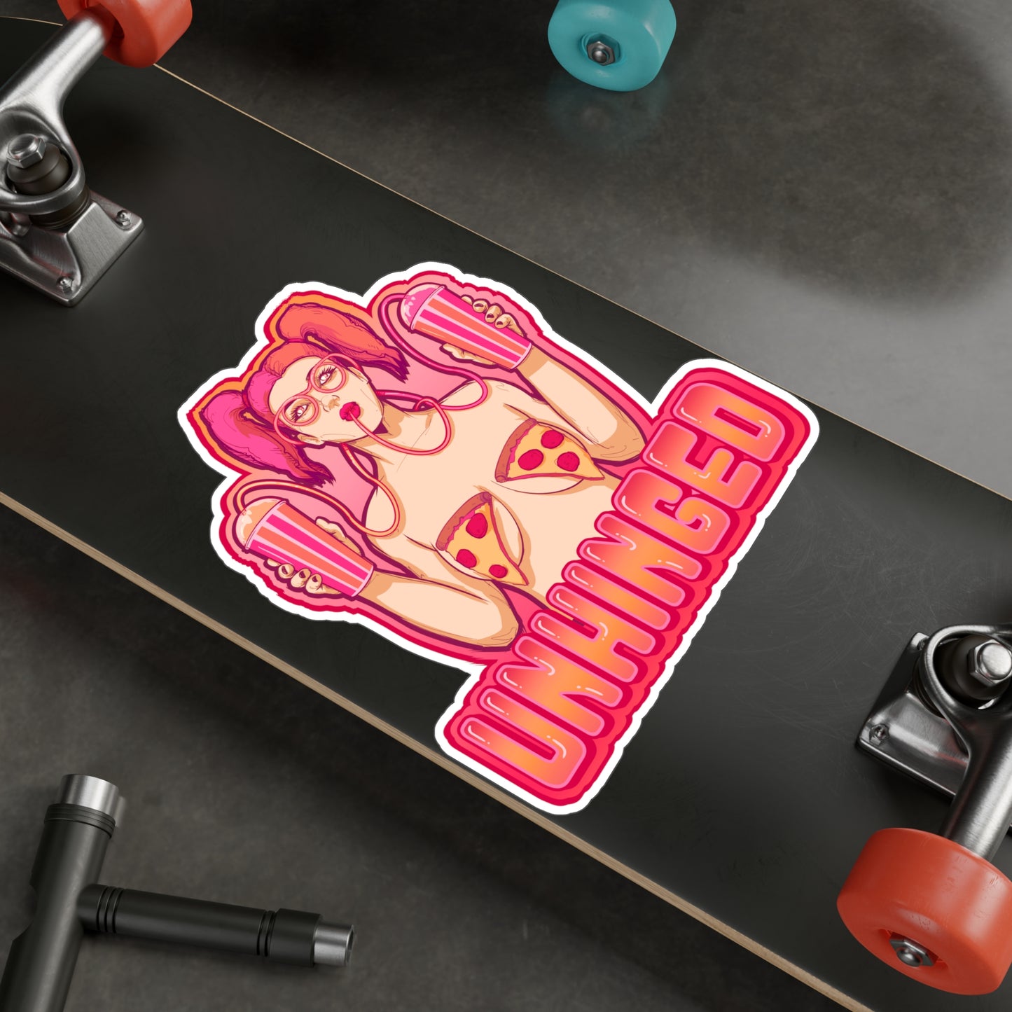 Unhinged Kiss-Cut Vinyl Decal