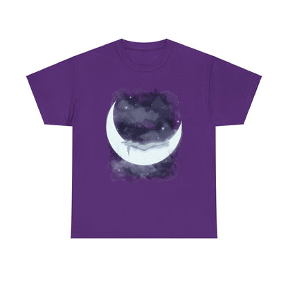 The Girl Who Loved The Moon Unisex Heavy Cotton Tee