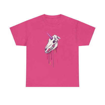Unicorn Skull Unisex Heavy Cotton Tee