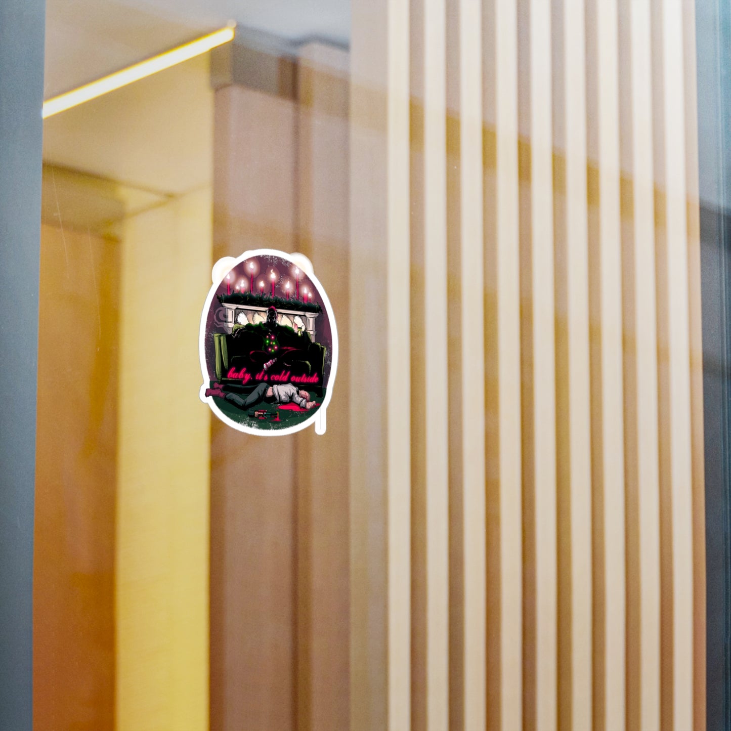 Baby It's Cold Outside Kiss-Cut Vinyl Decal