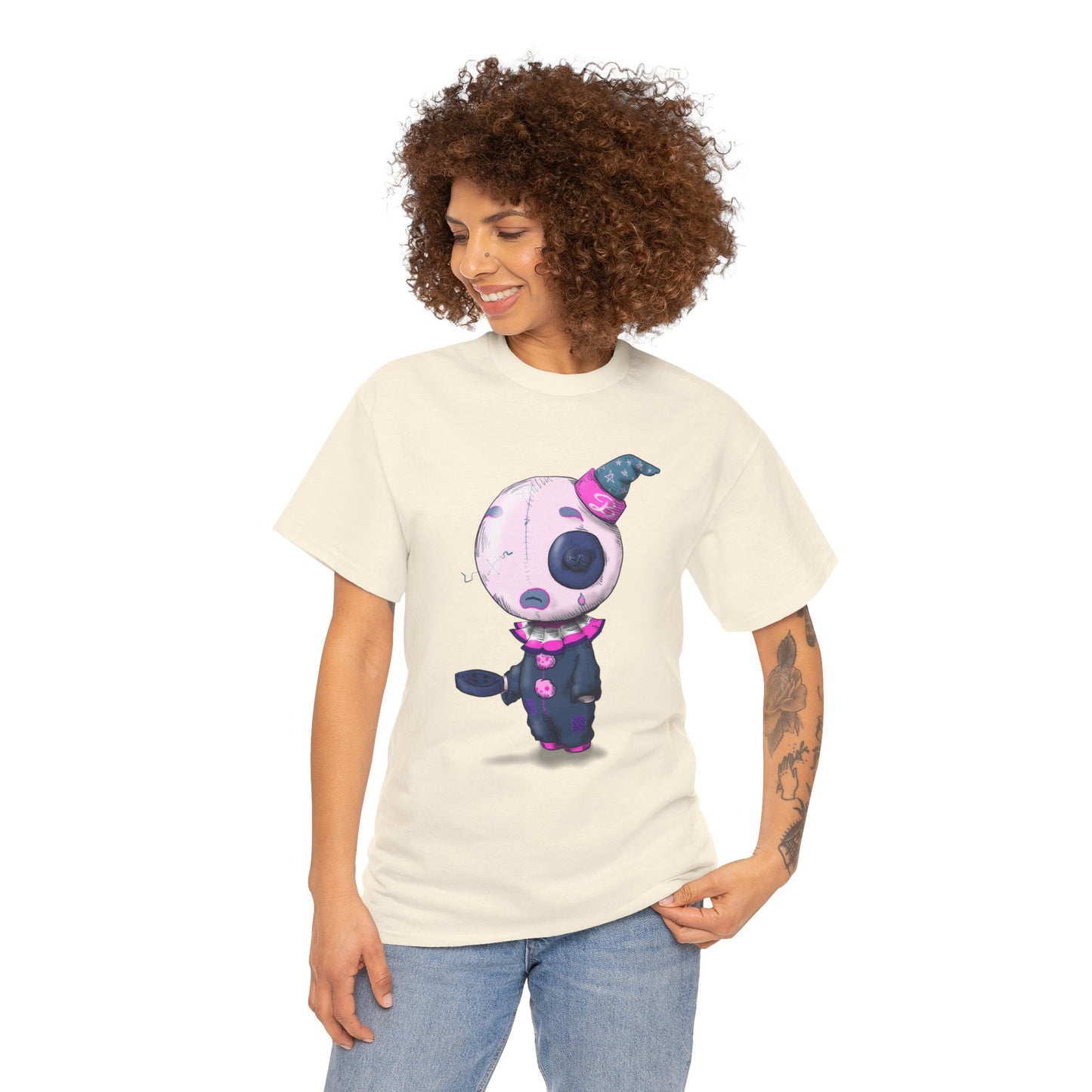 Buttons The Clown Unisex Heavy Cotton Tee