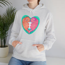 Axolotls In Love  Unisex Heavy Blend Hooded Sweatshirt