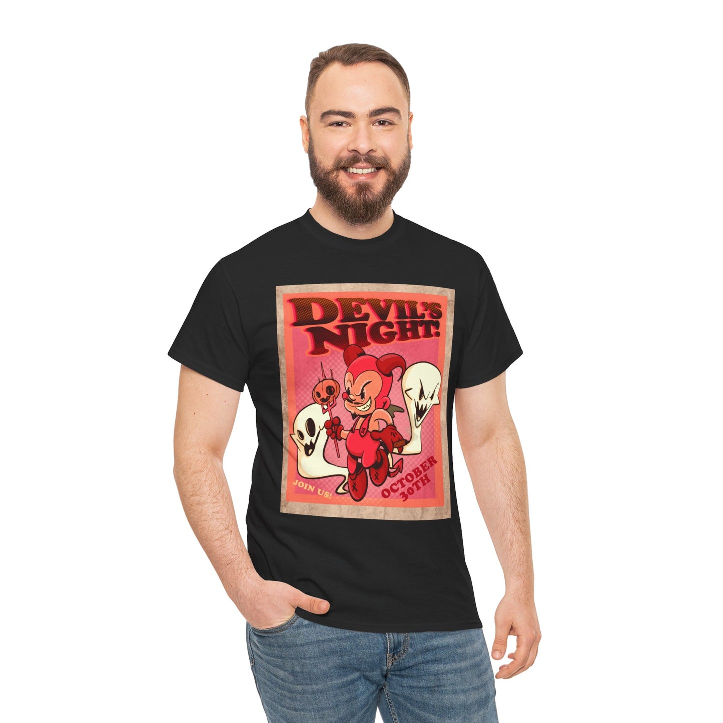 Devil's Night Unisex Heavy Cotton Tee