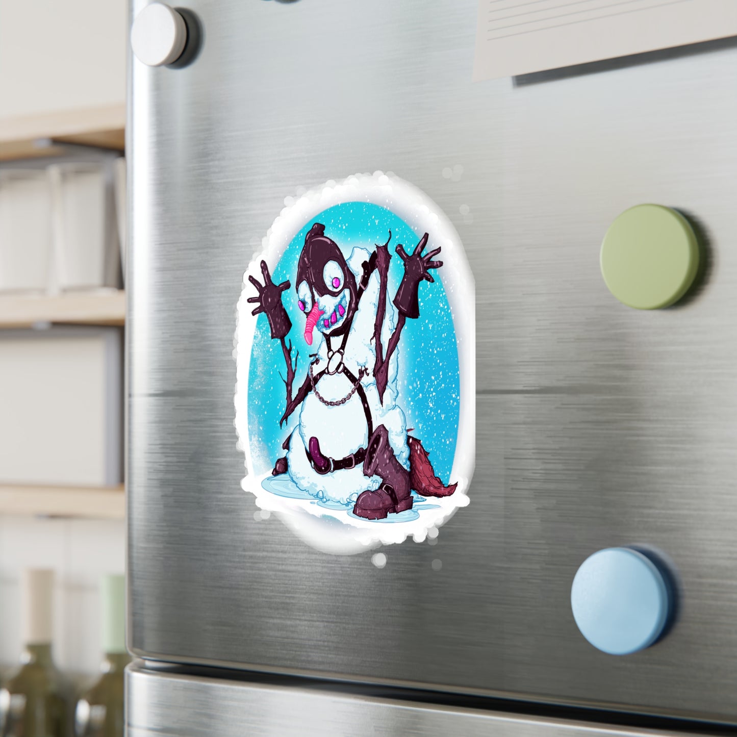 Kinky Snowman Kiss-Cut Vinyl Decal
