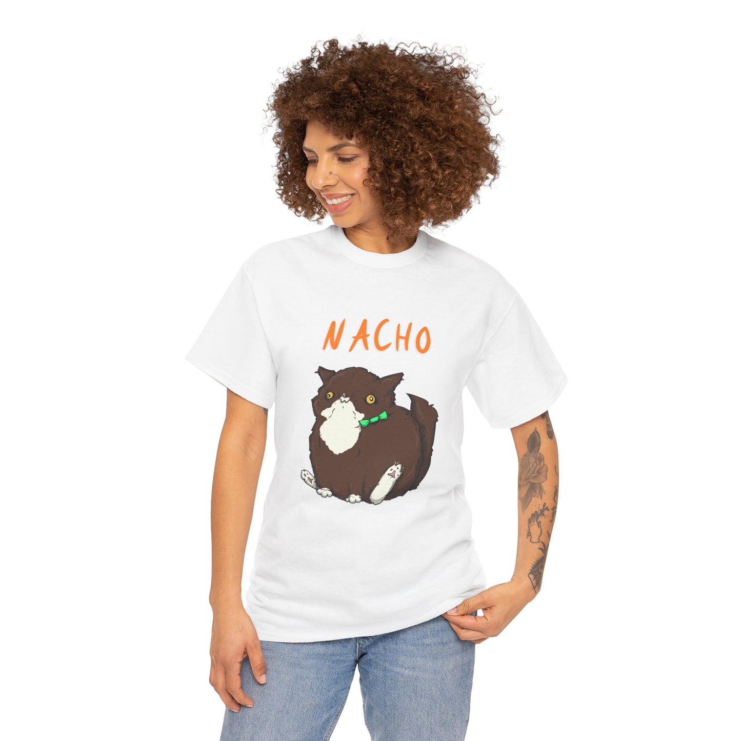 Nacho The Cat Unisex Heavy Cotton Tee