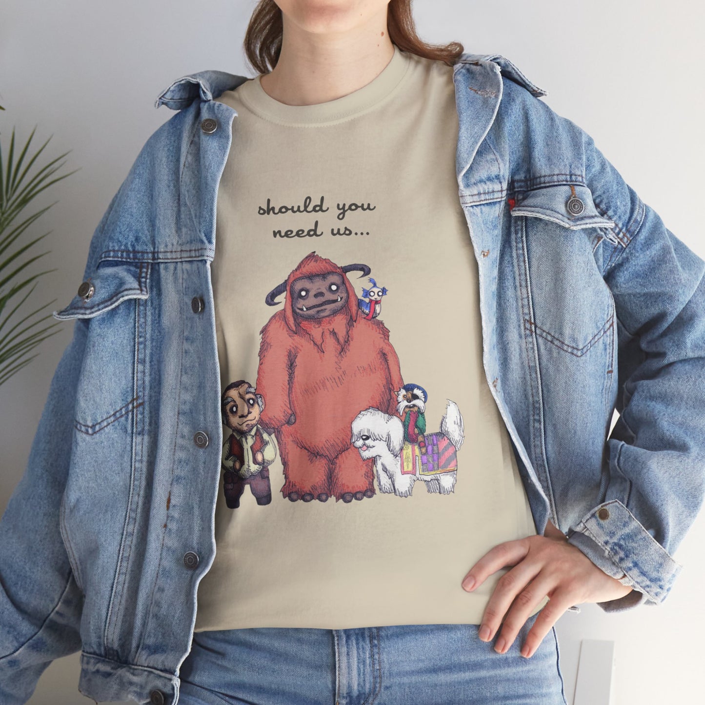 Should You Need Us Unisex Heavy Cotton Tee