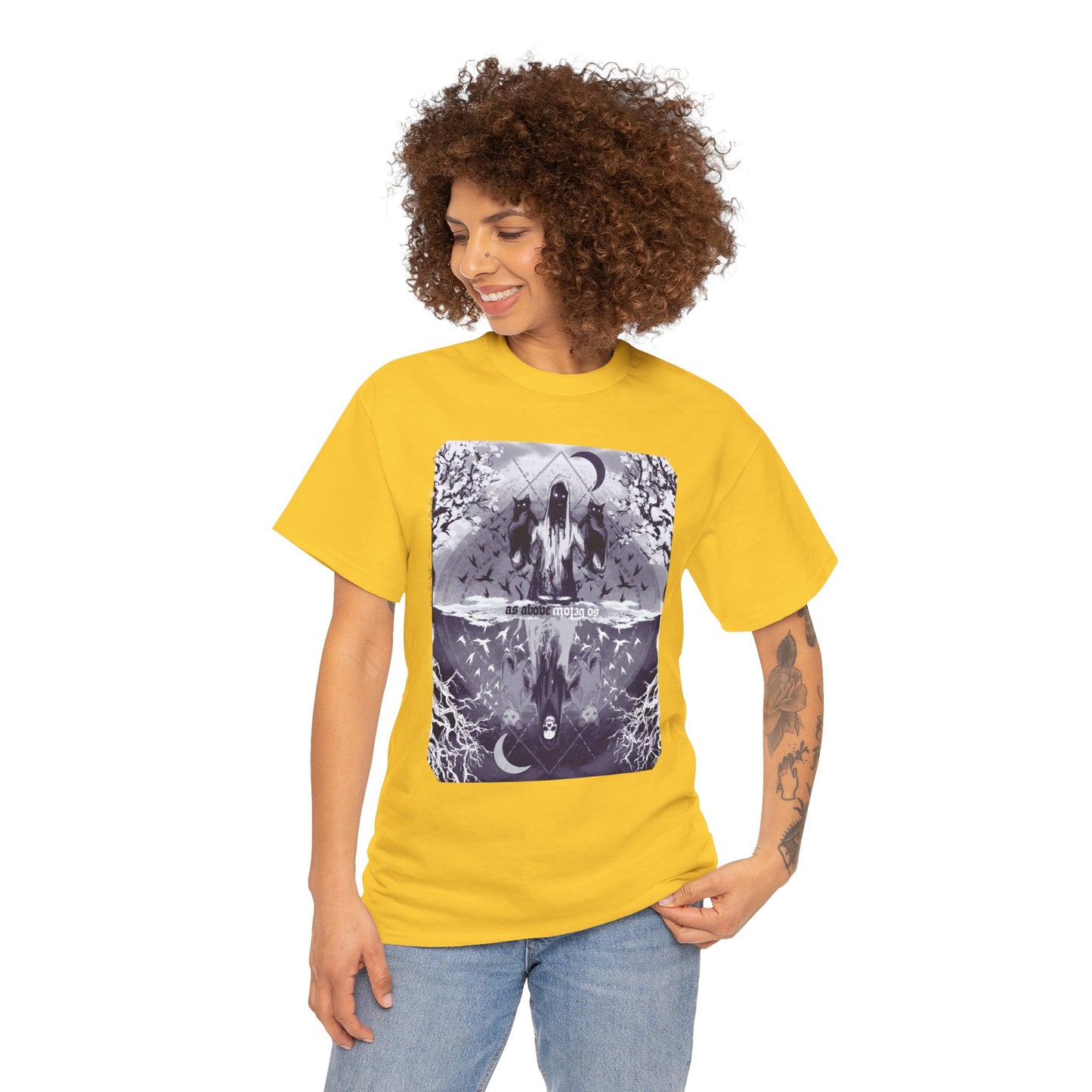 As Above So Below Unisex Heavy Cotton Tee