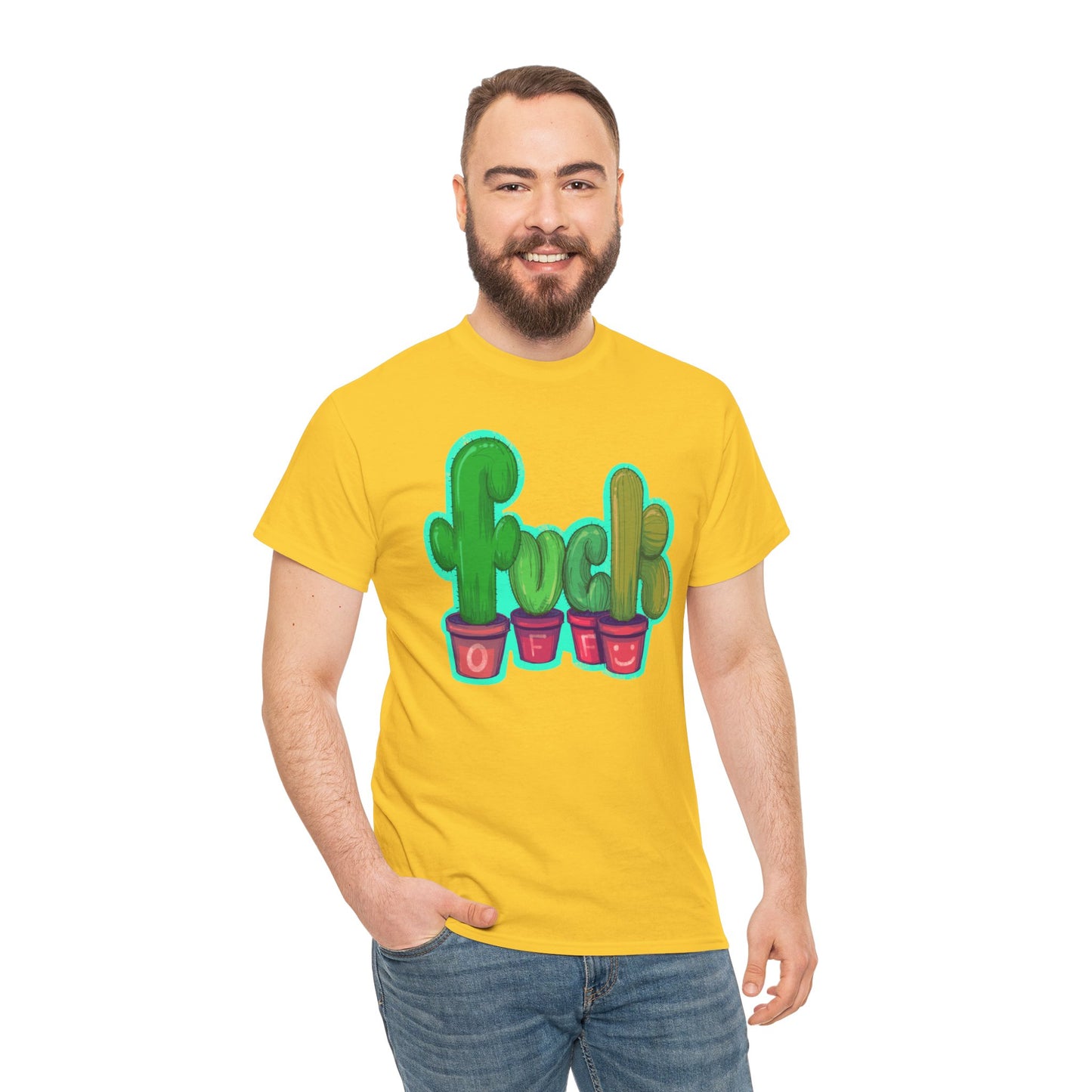 Rude Succulents Unisex Heavy Cotton Tee