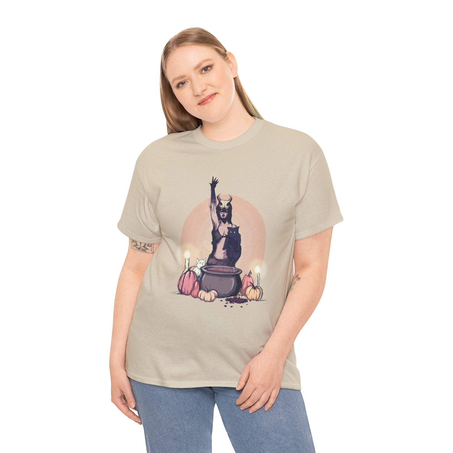 Coffee Witch Unisex Heavy Cotton Tee