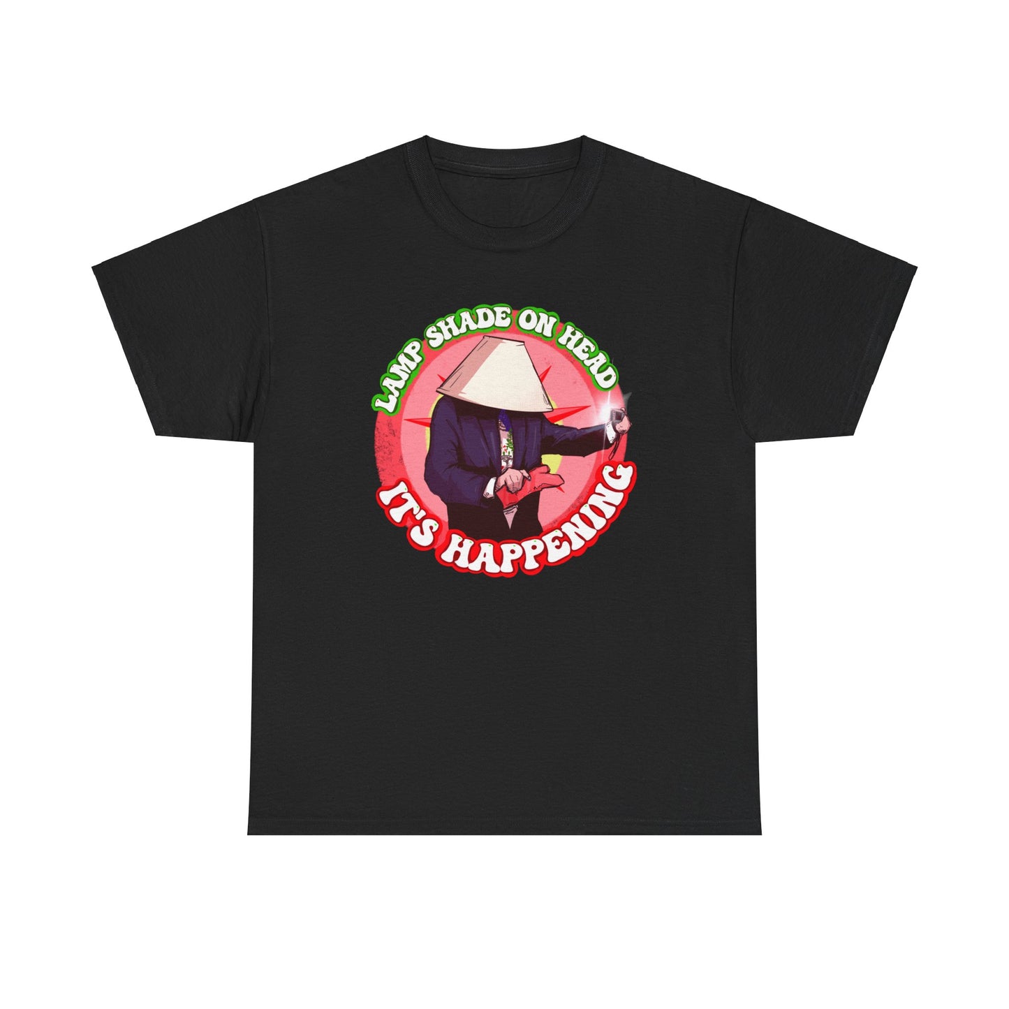 Lampshade On Head Unisex Heavy Cotton Tee