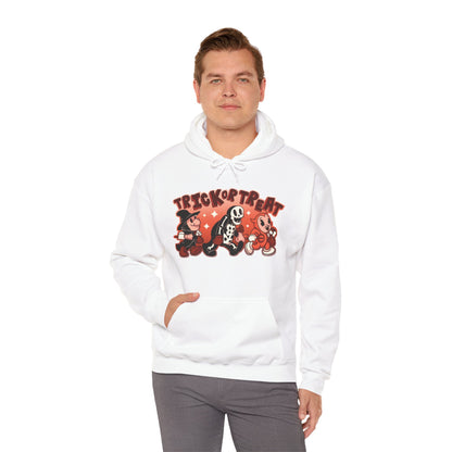 Trick Or Treat Rubber Hose Unisex Heavy Blend Hooded Sweatshirt