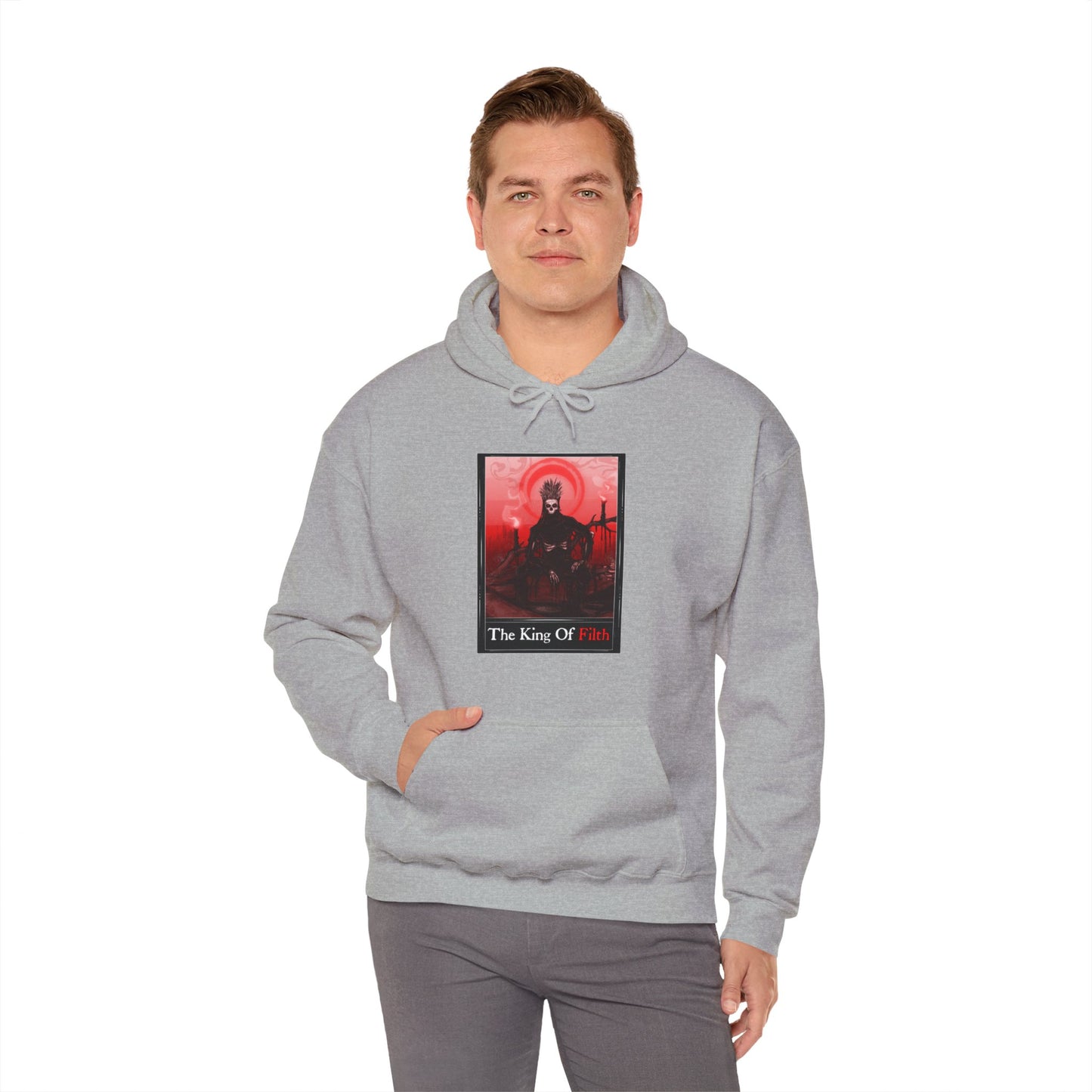 The King Of Filth Tarot Unisex Heavy Blend Hooded Sweatshirt