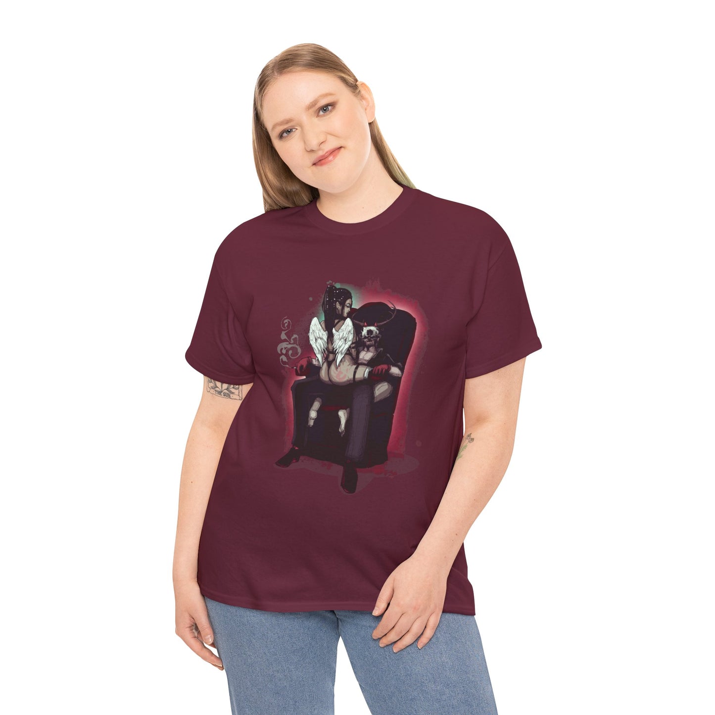 Deer Daddy Series 9: Angels & Demons Unisex Heavy Cotton Tee