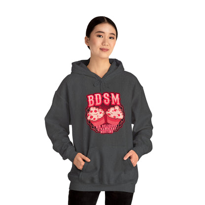 Big Delicious Strawberry Muffins Unisex Heavy Blend Hooded Sweatshirt