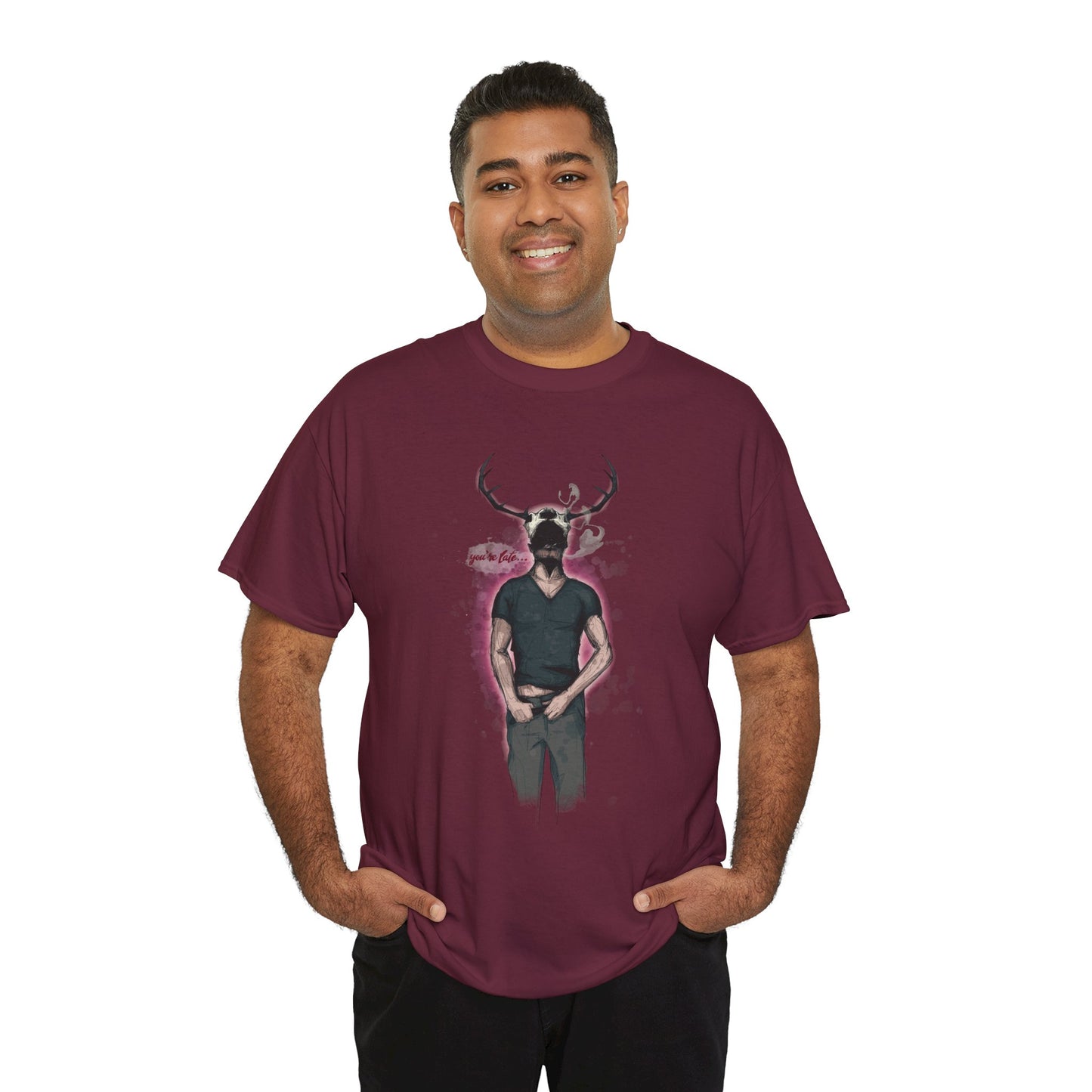 Deer Daddy Series 5: Youre Late Unisex Heavy Cotton Tee