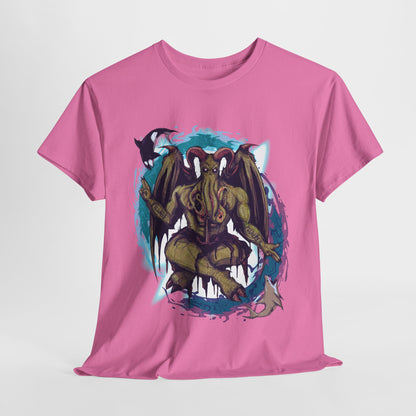 Baphomet Cthulhu Unisex Heavy Cotton Tee