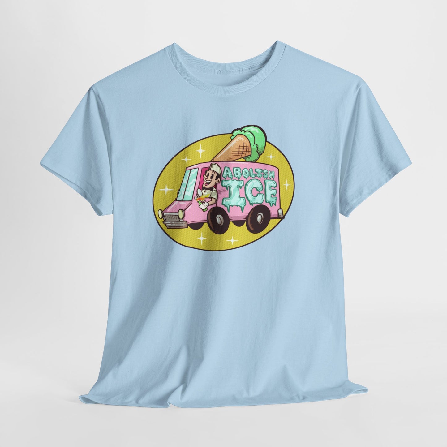 Ice Cream Truck Unisex Heavy Cotton Tee
