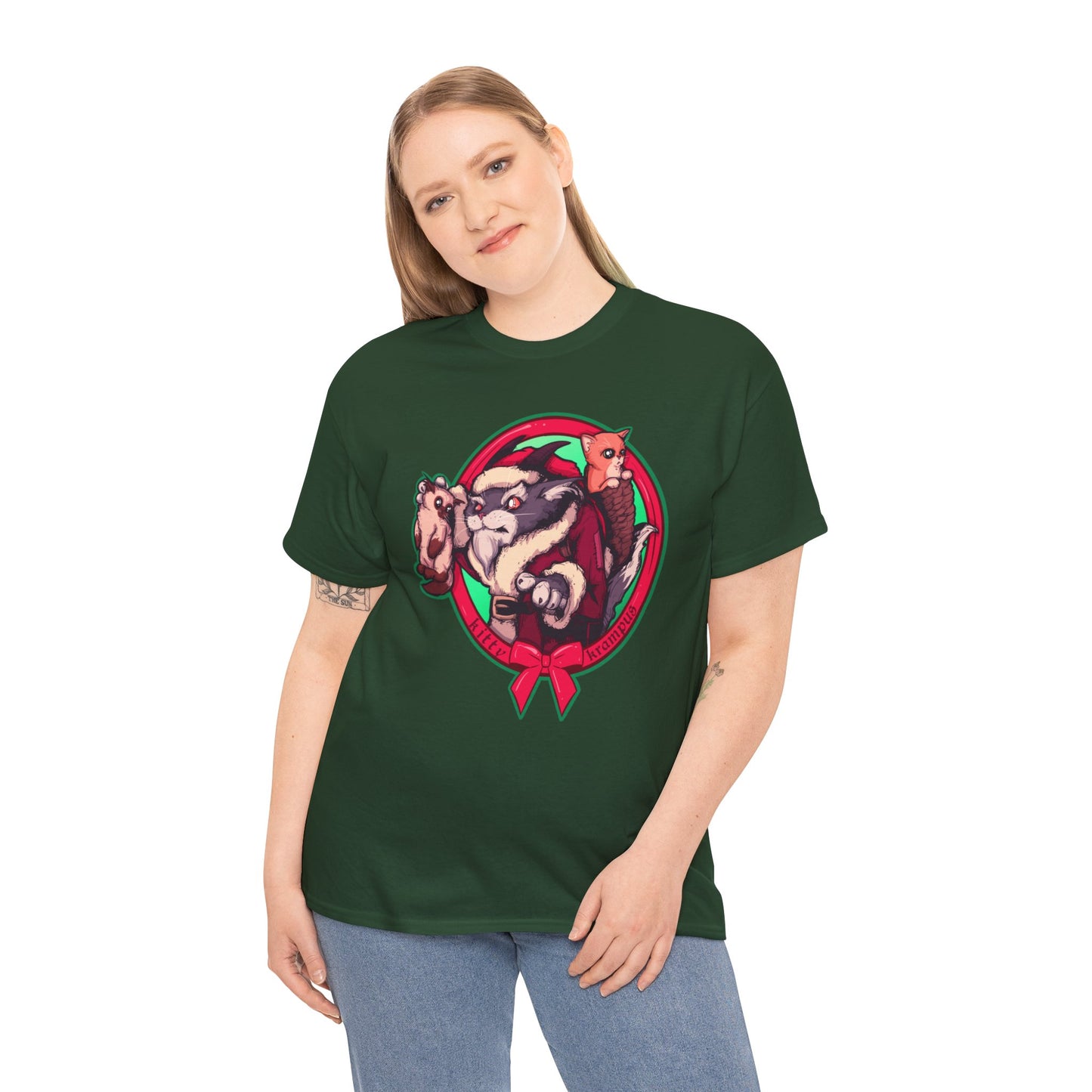 Kitty Krampus Unisex Heavy Cotton Tee