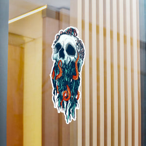 Elemental Skull Ocean Kiss-Cut Vinyl Decal