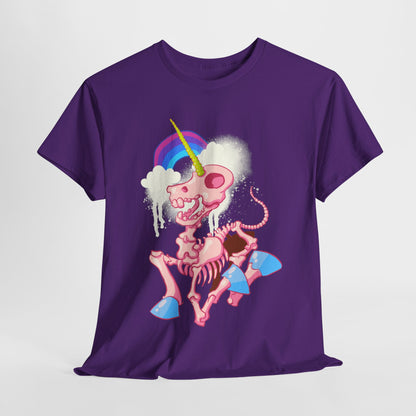 Unicorn Skeleton 2 Unisex Heavy Cotton Tee