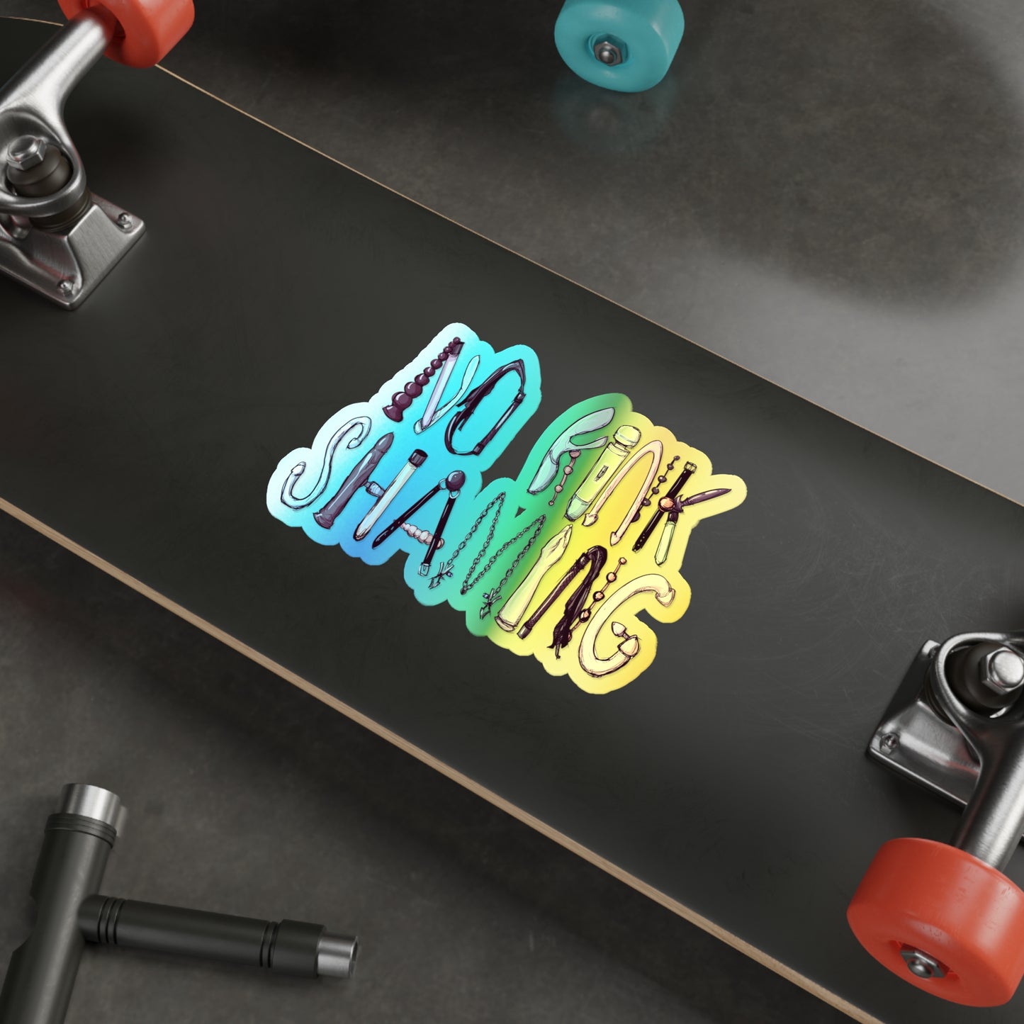 No Kink Shaming Holographic Die-cut Stickers