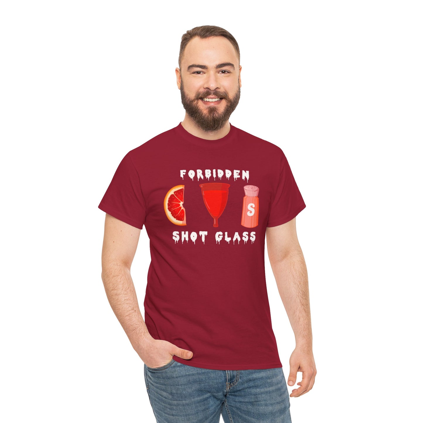 Forbidden Shot Glass Unisex Heavy Cotton Tee