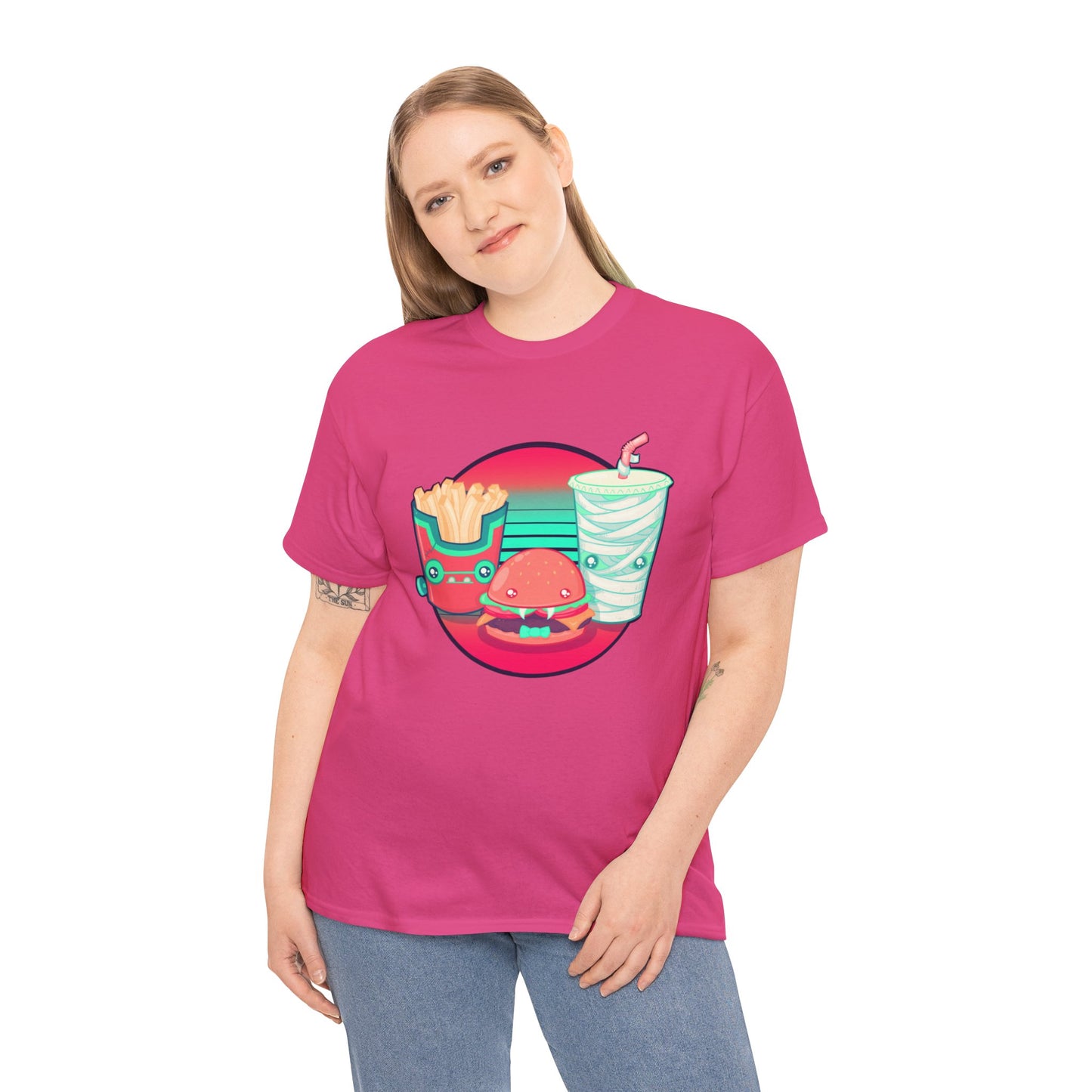 Spooky Fast Food Unisex Heavy Cotton Tee