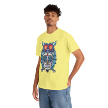 Sugar Skull Owl Unisex Heavy Cotton Tee