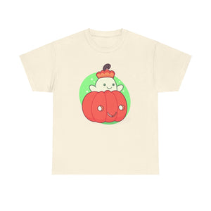 Pumpkin Ghost Unisex Heavy Cotton Tee