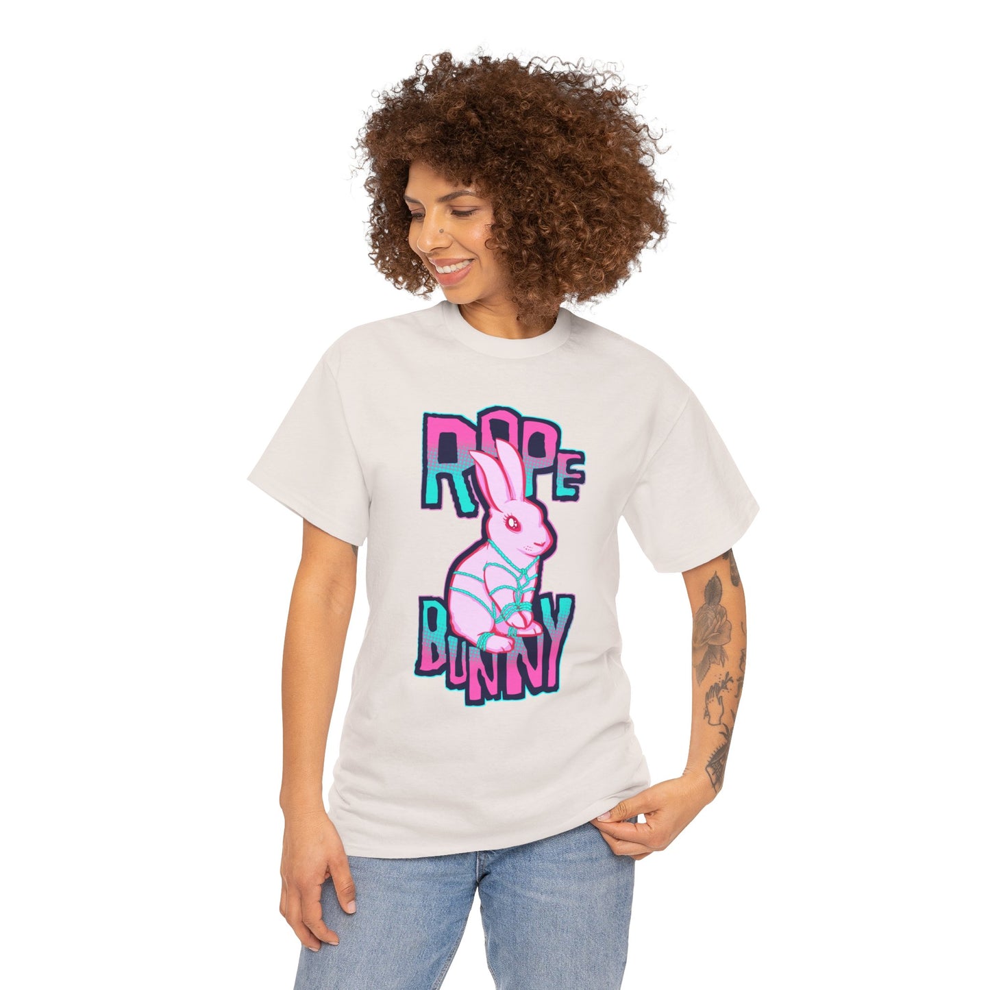 Rope Bunny Unisex Heavy Cotton Tee
