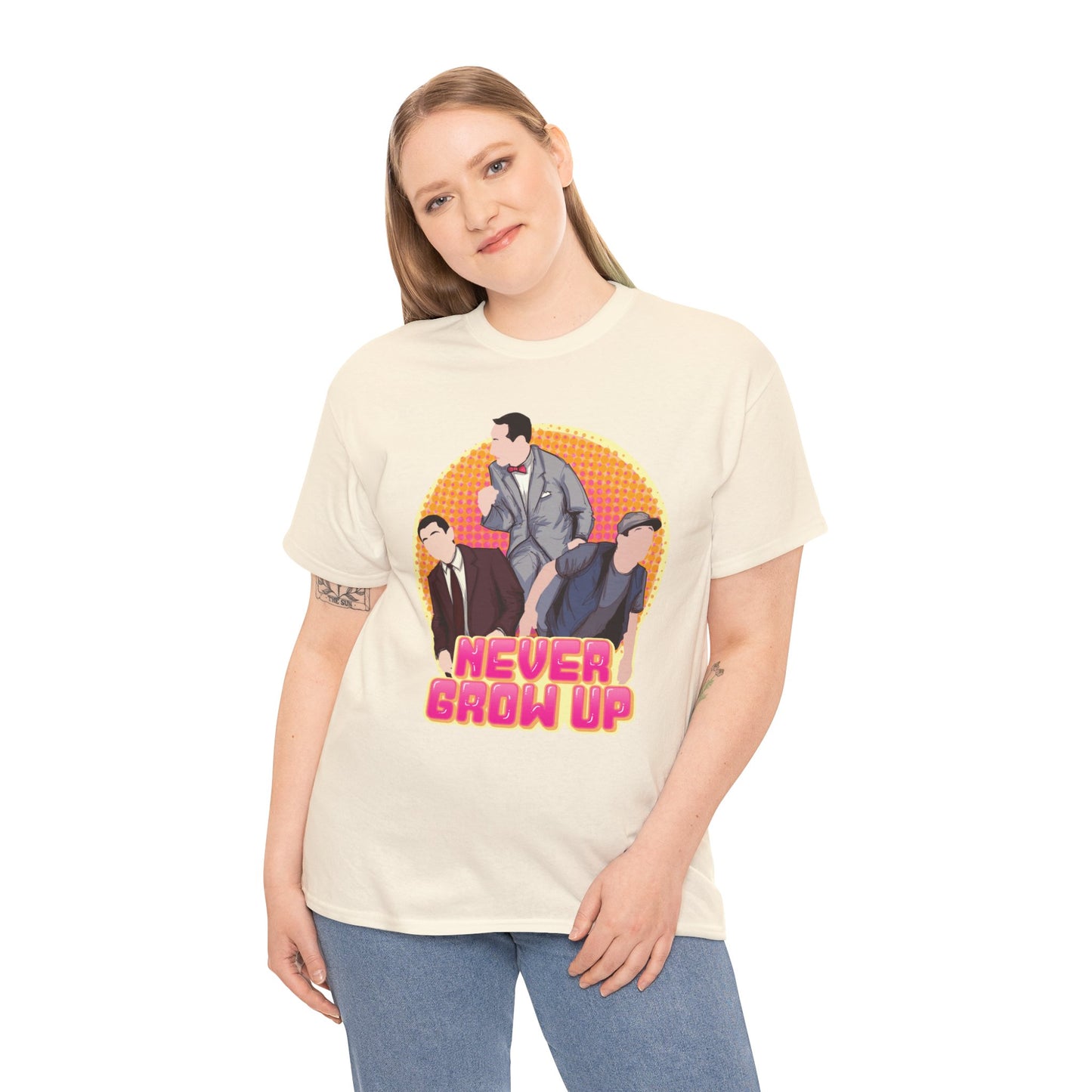 Never Grow Up Unisex Heavy Cotton Tee