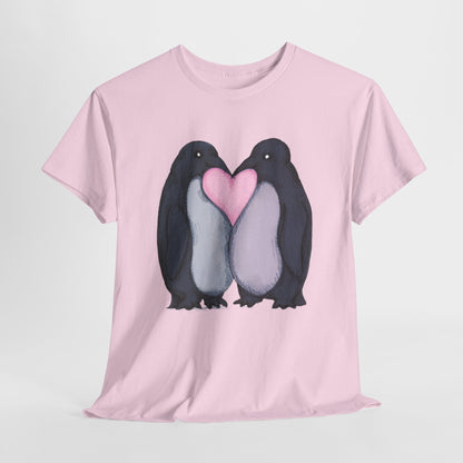 Penguin Kiss Unisex Heavy Cotton Tee
