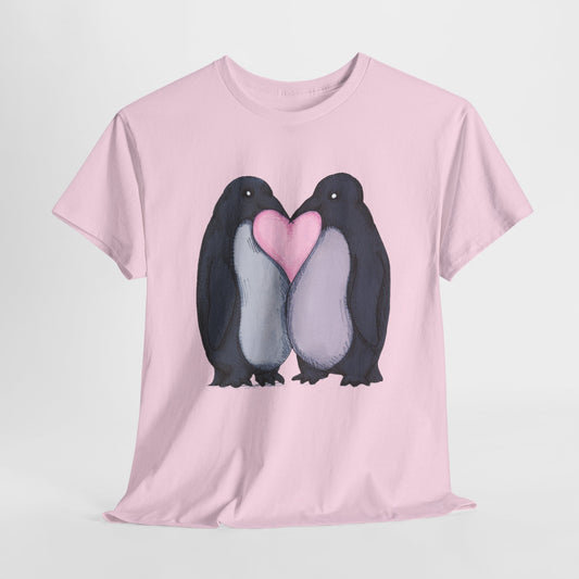 Penguin Kiss Unisex Heavy Cotton Tee