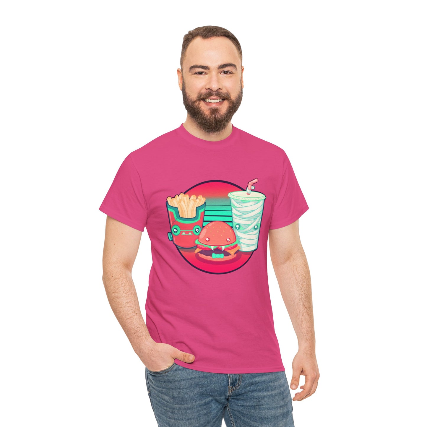 Spooky Fast Food Unisex Heavy Cotton Tee