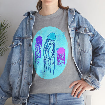 Jellyfish Varieties Unisex Heavy Cotton Tee