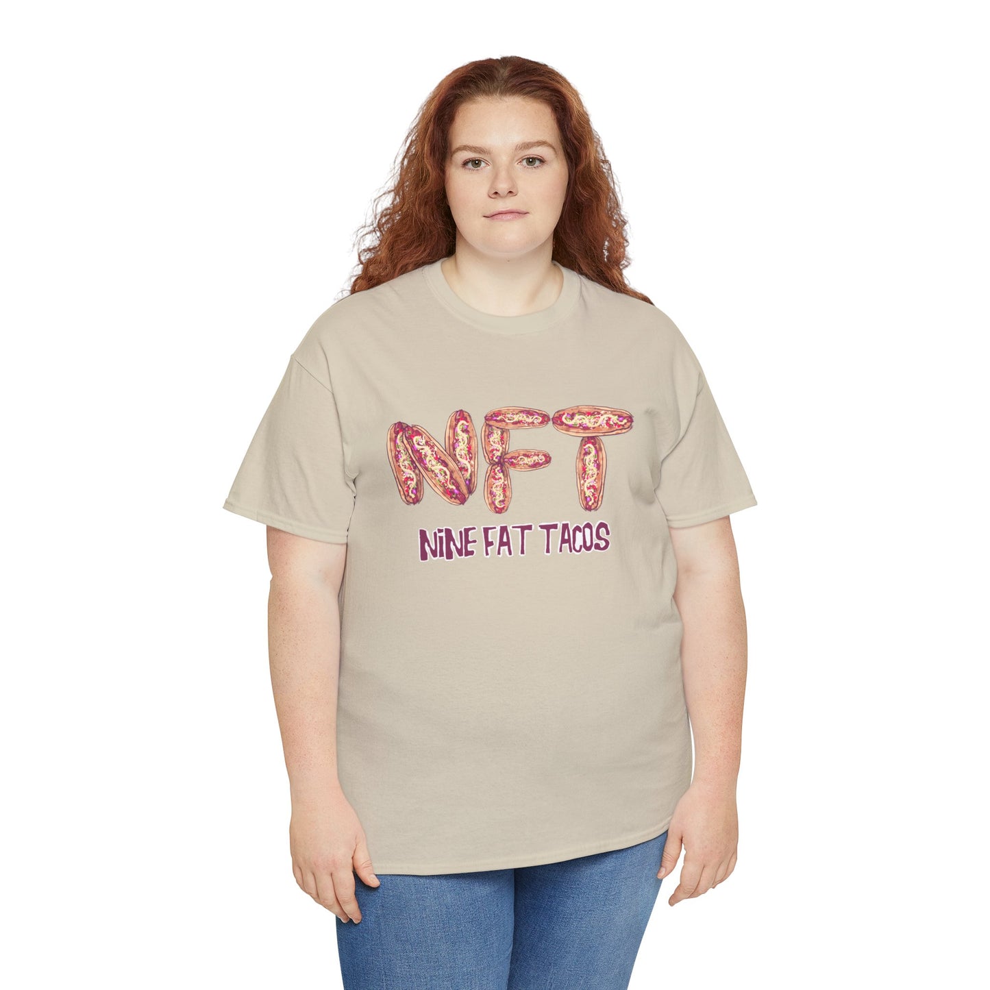 Nine Fat Tacos Unisex Heavy Cotton Tee