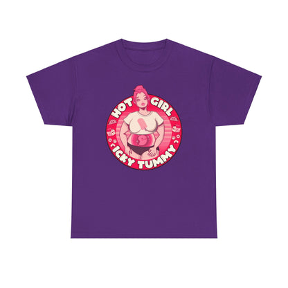 Hot Girl Icky Tummy Unisex Heavy Cotton Tee