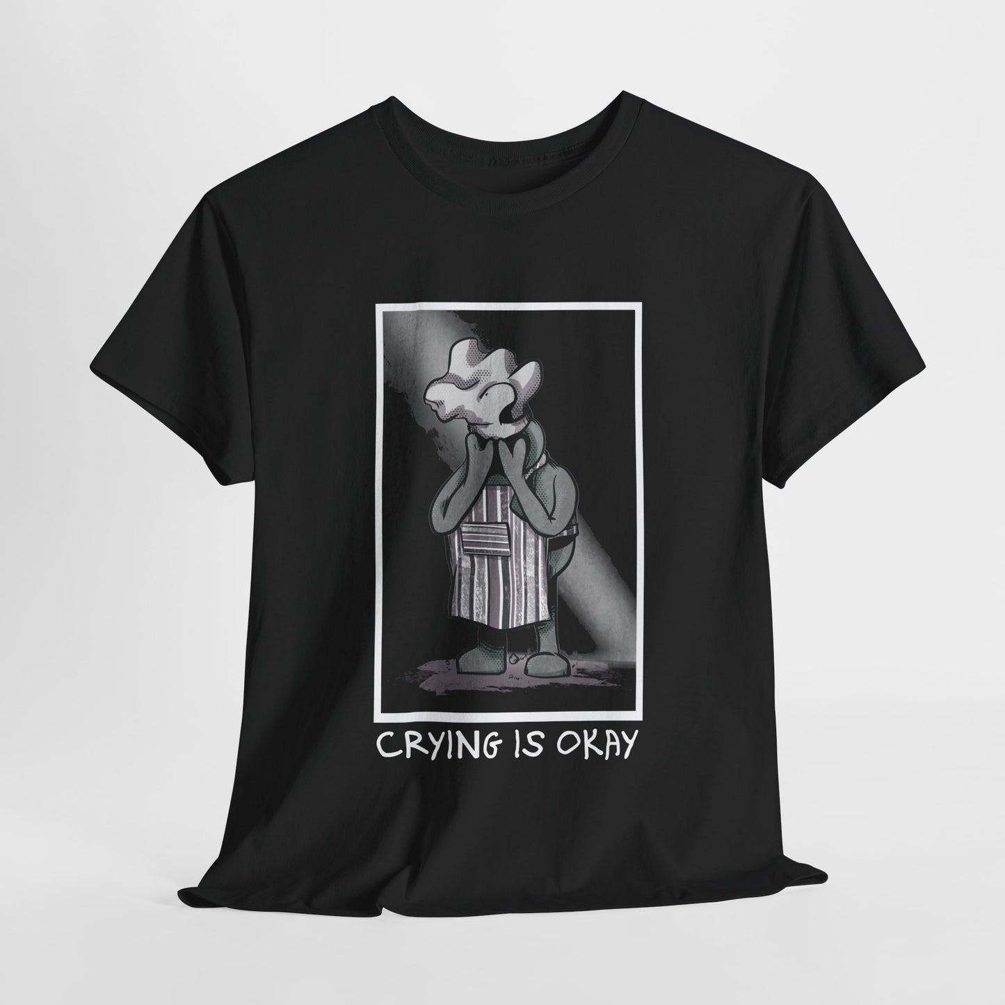 Crying Is Okay Unisex Heavy Cotton Tee
