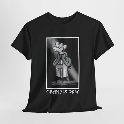 Crying Is Okay Unisex Heavy Cotton Tee