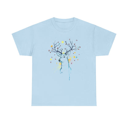 Tree Deer Unisex Heavy Cotton Tee