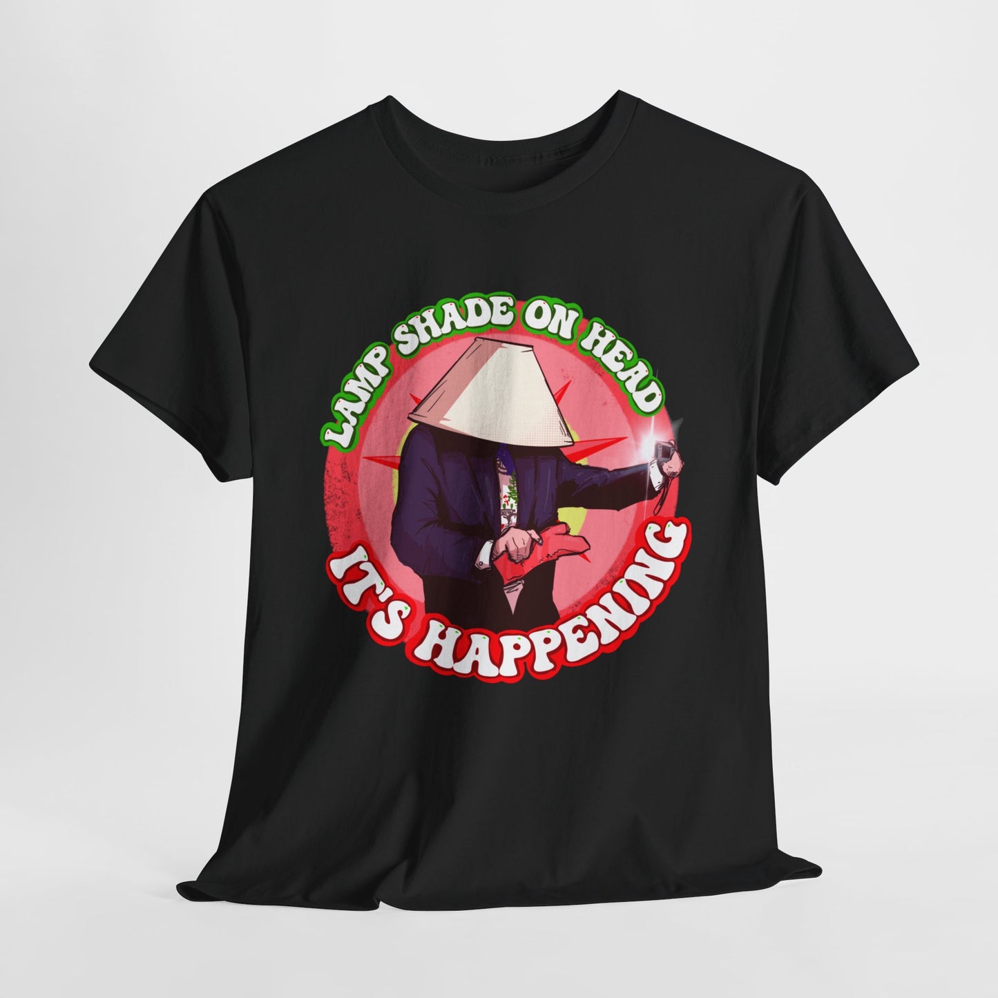 Lampshade On Head Unisex Heavy Cotton Tee